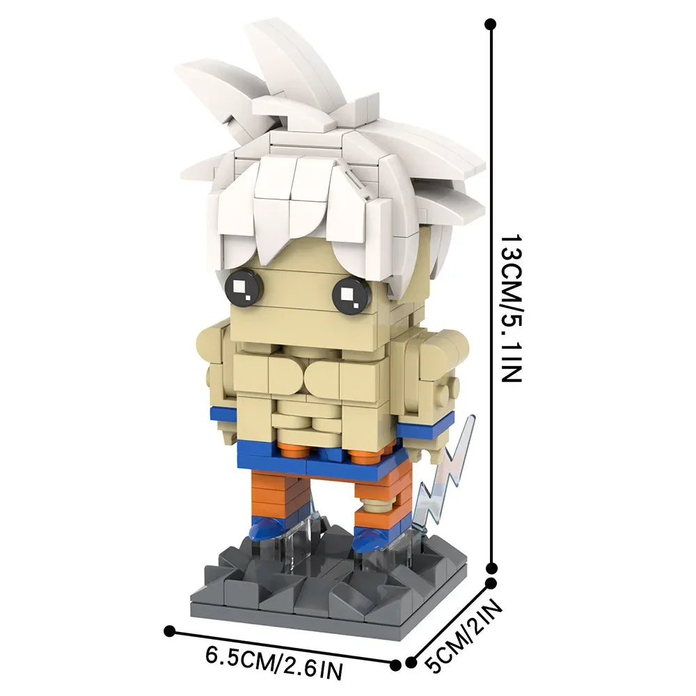 Anime BrickHeadz Dragon Diorama Building Blocks Kit Educational - ToylandEU