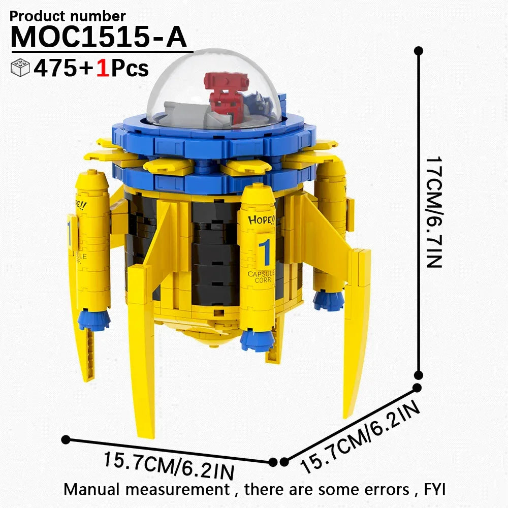 Anime BrickHeadz Dragon Diorama Building Blocks Kit Educational - ToylandEU