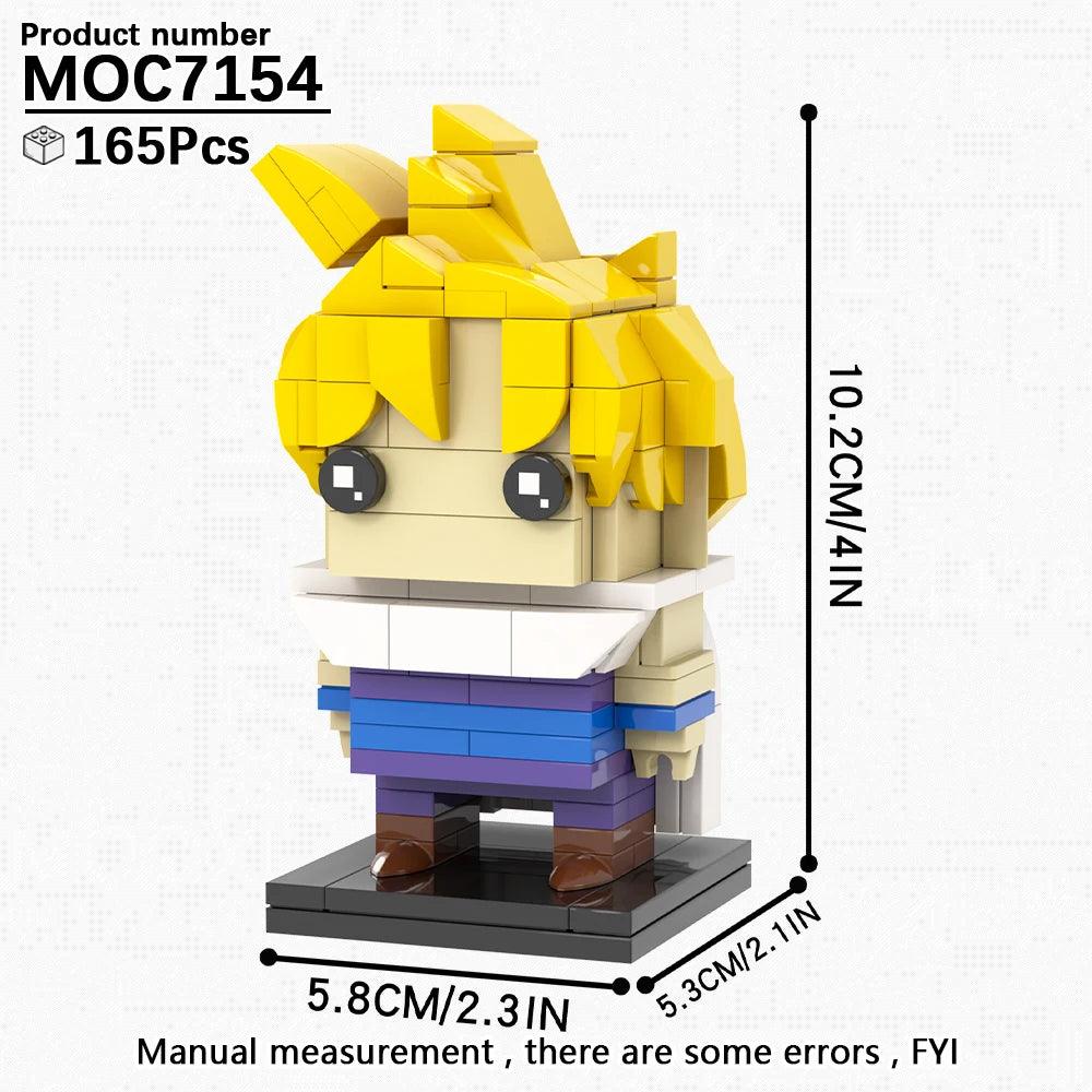 Anime BrickHeadz Dragon Diorama Building Blocks Kit Educational - ToylandEU