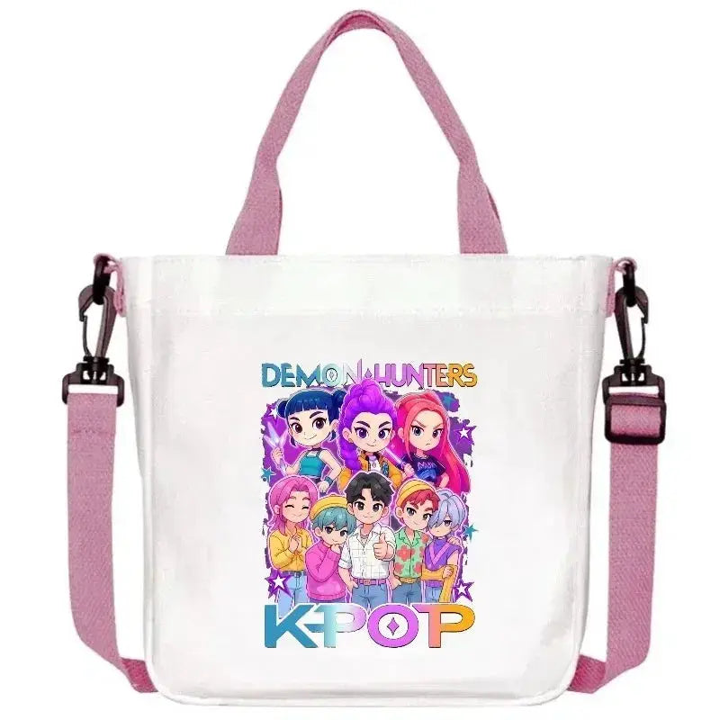 Anime Canvas Shoulder Bag Crossbody For Teens Unisex Convenience - ToylandEU