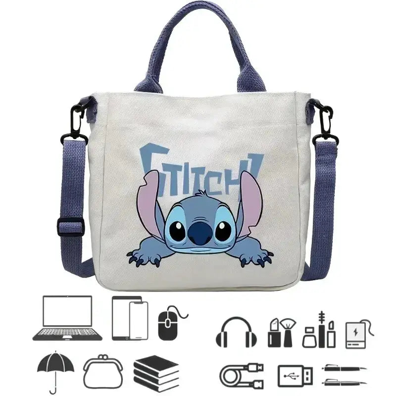 Anime Canvas Shoulder Bag Crossbody For Teens Unisex Convenience - ToylandEU