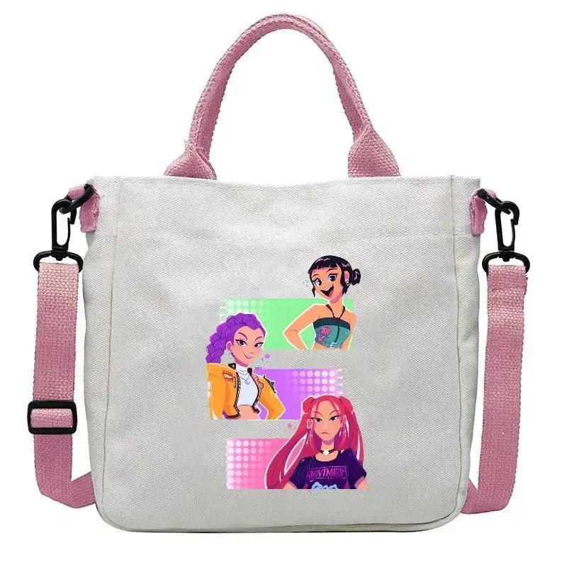 Anime Canvas Shoulder Bag Crossbody For Teens Unisex Convenience - ToylandEU