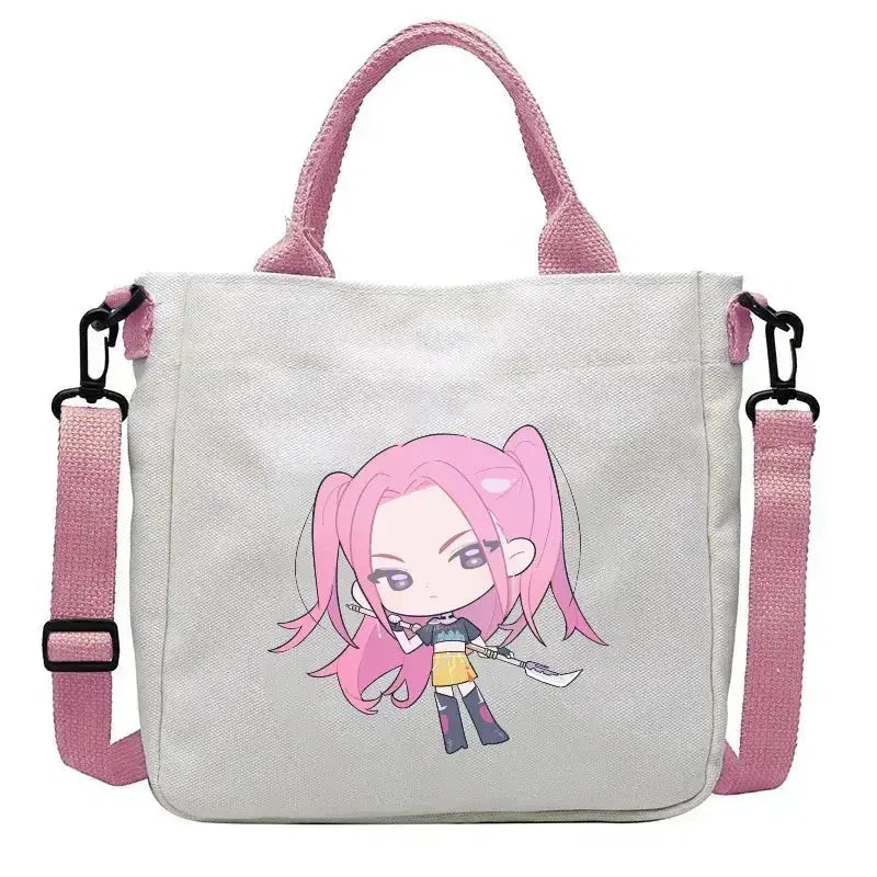 Anime Canvas Shoulder Bag Crossbody For Teens Unisex Convenience - ToylandEU