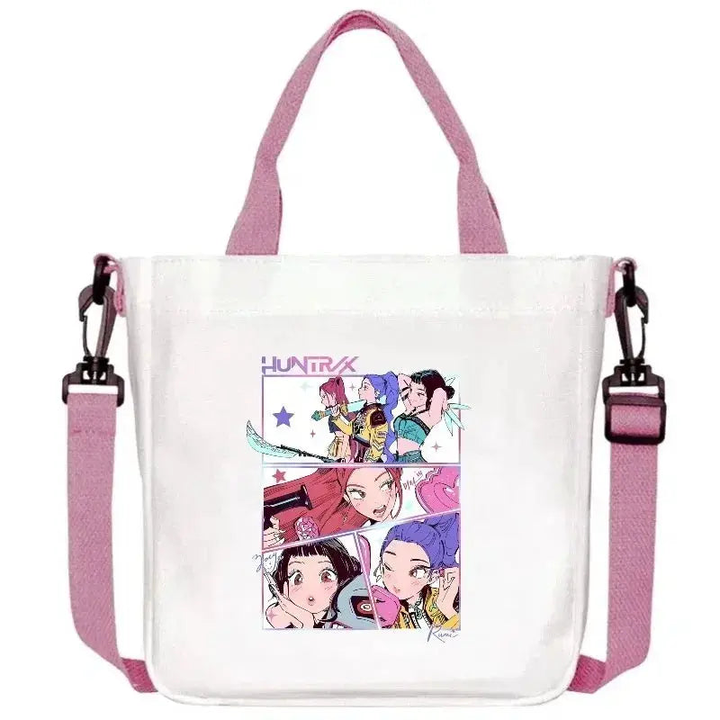 Anime Canvas Shoulder Bag Crossbody For Teens Unisex Convenience - ToylandEU