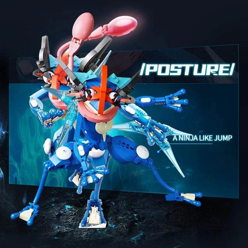 Anime Cartoon Ash's Greninja Building Blocks Toys - ToylandEU