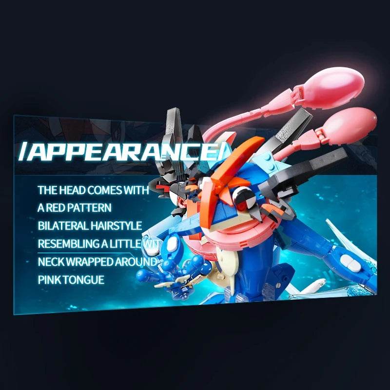 Anime Cartoon Ash's Greninja Building Blocks Toys - ToylandEU