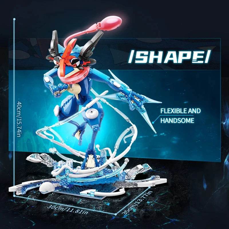 Anime Cartoon Ash's Greninja Building Blocks Toys - ToylandEU