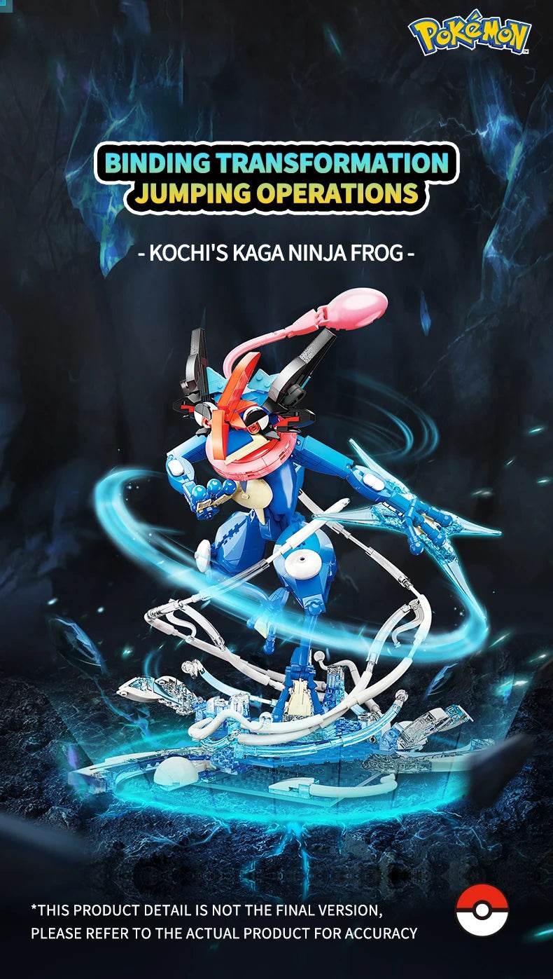 Anime Cartoon Ash's Greninja Building Blocks Toys - ToylandEU