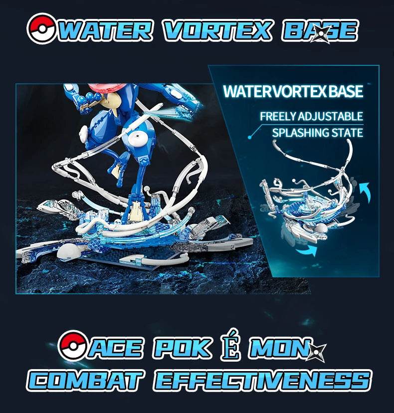 Anime Cartoon Ash's Greninja Building Blocks Toys - ToylandEU