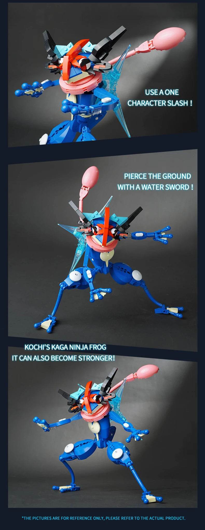 Anime Cartoon Ash's Greninja Building Blocks Toys - ToylandEU
