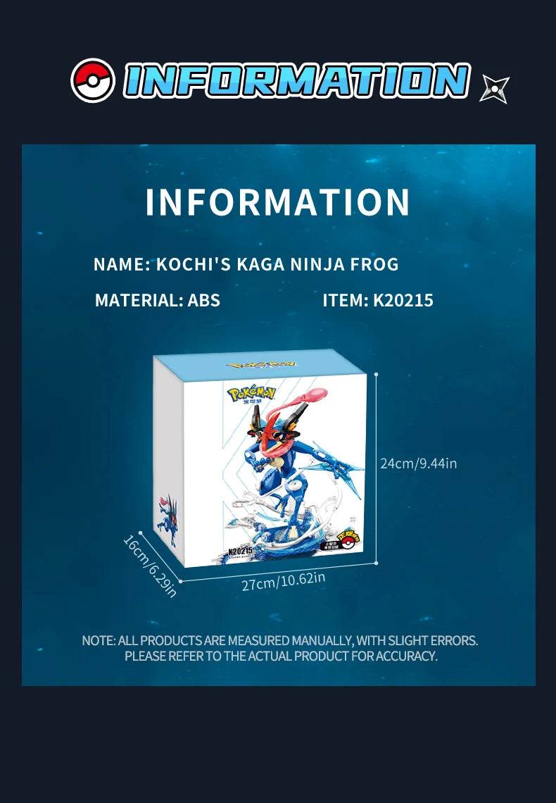 Anime Cartoon Ash's Greninja Building Blocks Toys - ToylandEU