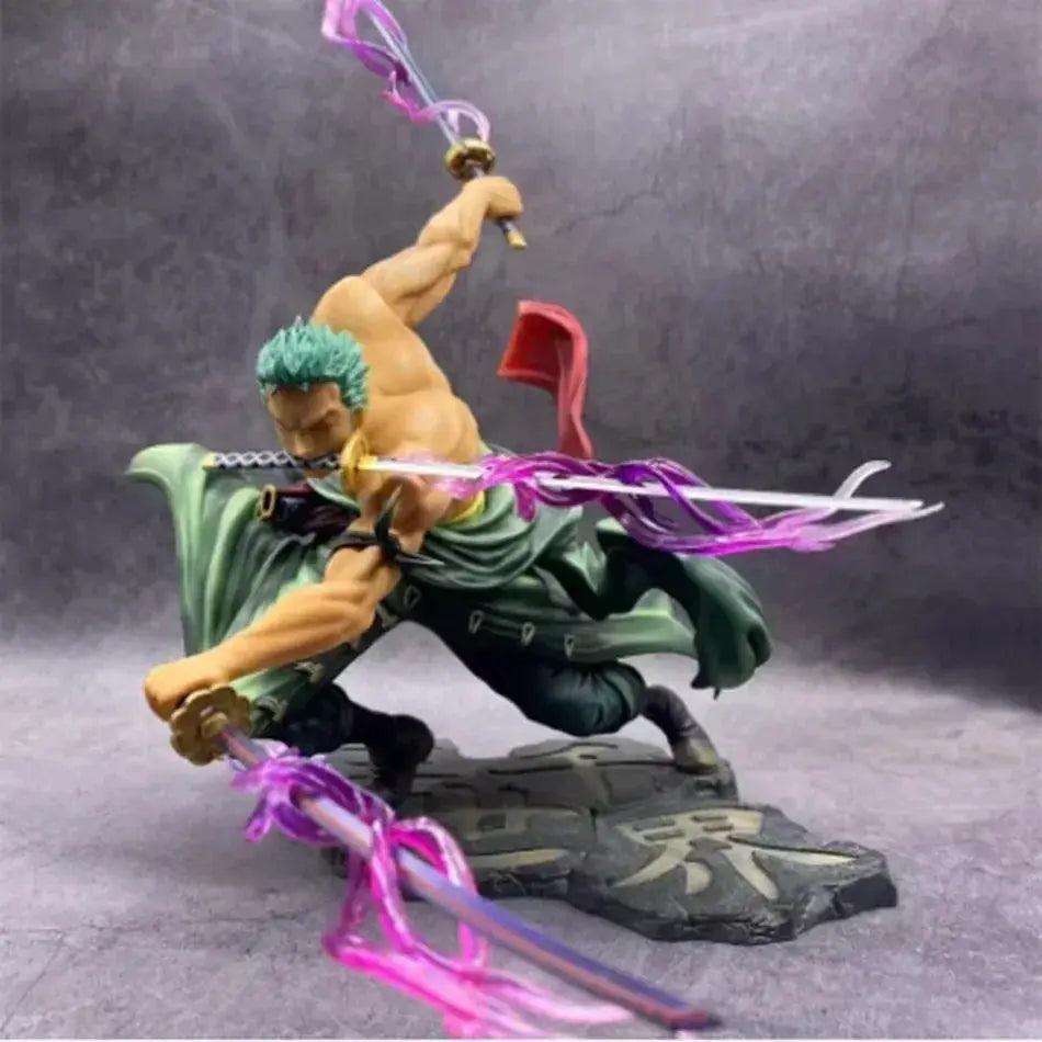  One Piece Zoro 10cm Anime Figure Three Blade Statue -  ToylandEU™