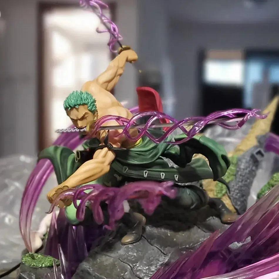  One Piece Zoro 10cm Anime Figure Three Blade Statue -  ToylandEU™