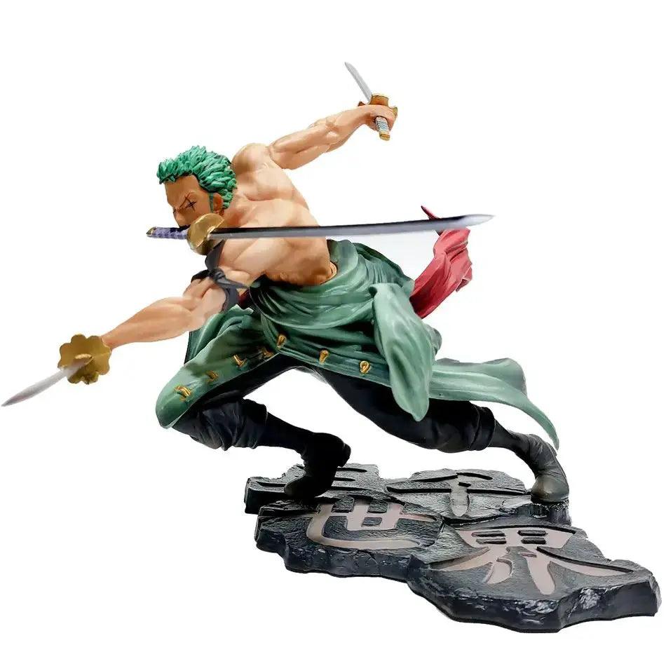  One Piece Zoro 10cm Anime Figure Three Blade Statue -  ToylandEU™