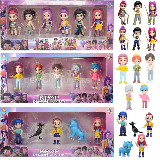 Anime Figure Collectible Desk Decor Inspired By Demon Hunters - ToylandEU