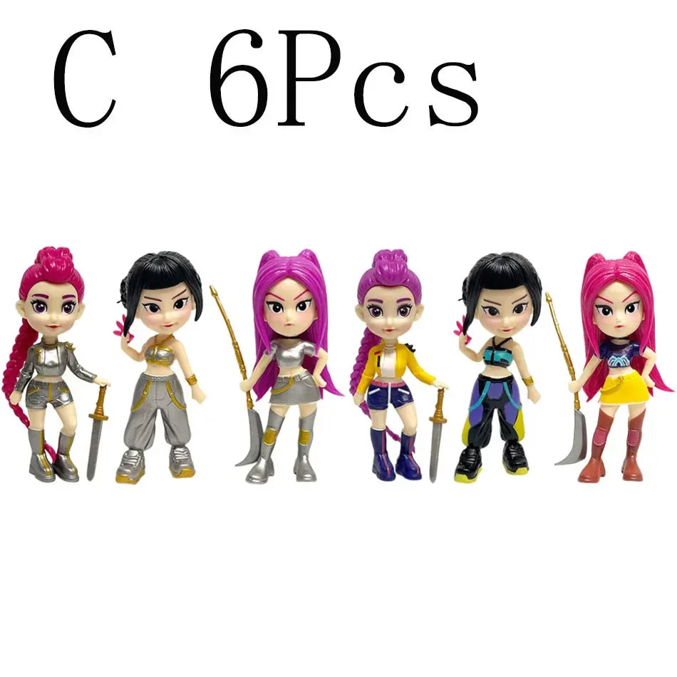 Anime Figure Collectible Desk Decor Inspired By Demon Hunters - ToylandEU