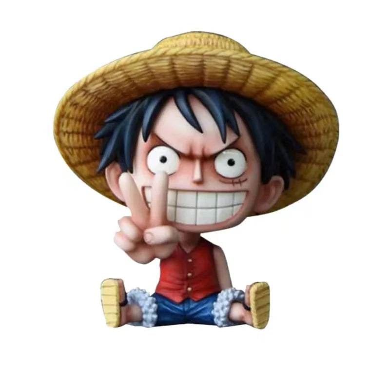 Anime Figure One Piece Childhood Full Set GK Luffy Zoro Sanji Nami Robin Ace Straw Hat Pirates Crew Model - ToylandEU