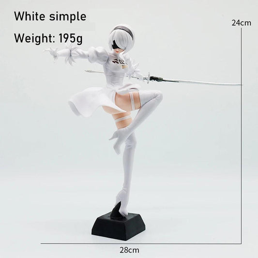  Anime Figure Type B PVC Statue Black White Desktop -  ToylandEU™