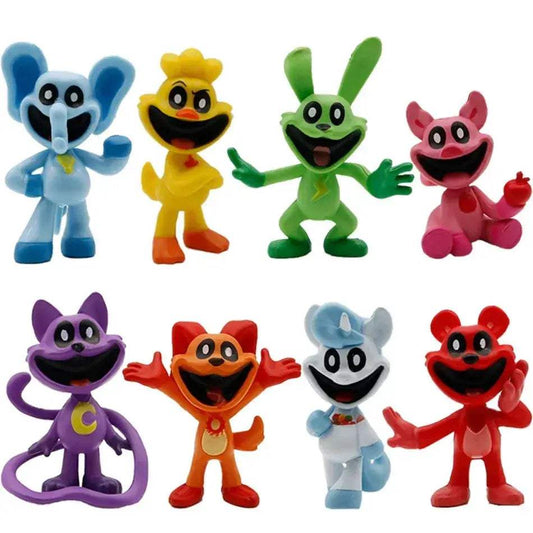 Anime Figures Set 8pcs Cute Kawaii Mini Desk Decor Set - ToylandEU