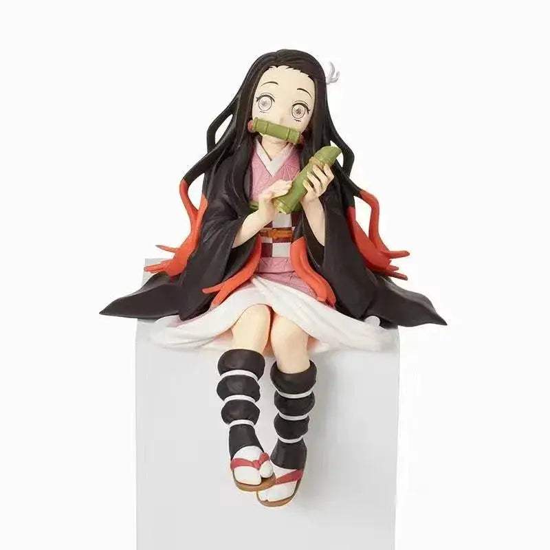 Anime Figurine Desk Decor PC Case Ornament Tanjiro Nezuko Zenitsu - ToylandEU