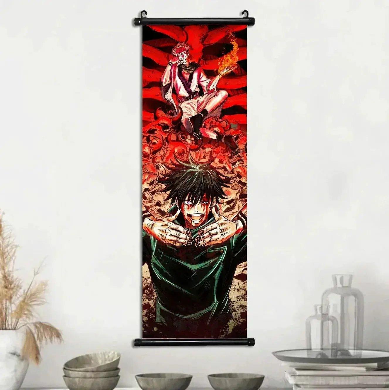  Anime Jujutsu Kaisen, Room Home Decoration Mural Hanging Scroll Print Canvas Poster Decor -  ToylandEU™