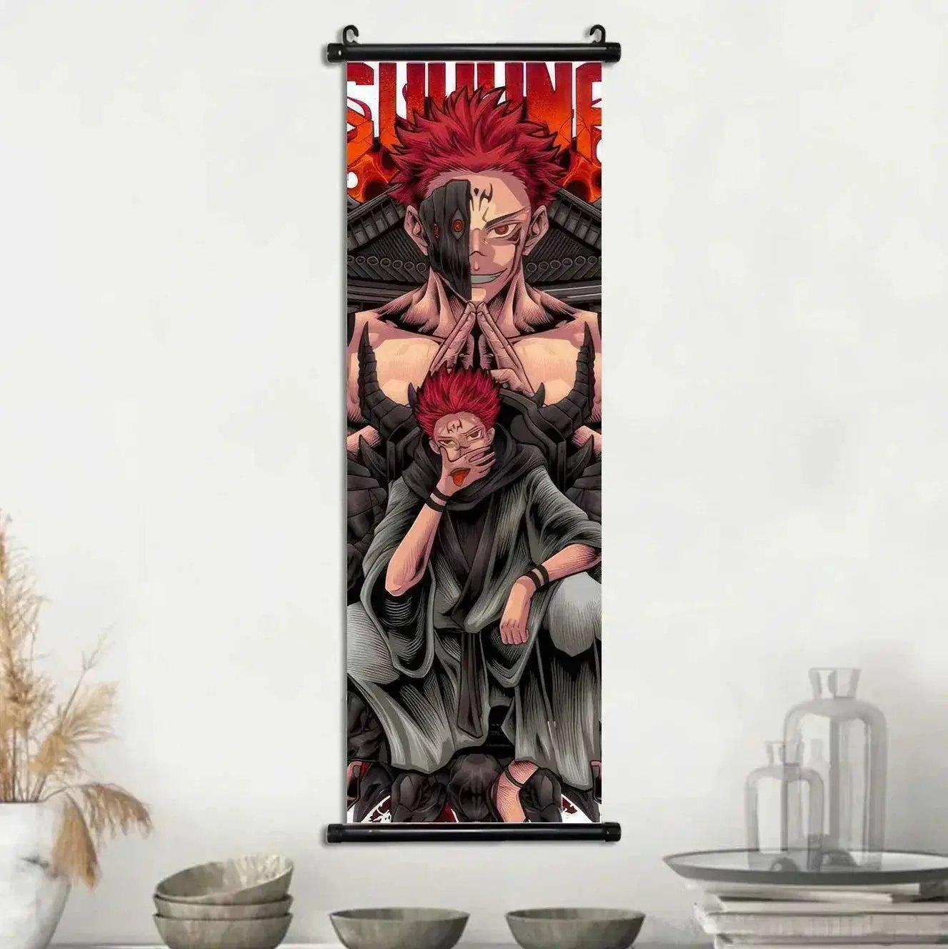  Anime Jujutsu Kaisen, Room Home Decoration Mural Hanging Scroll Print Canvas Poster Decor -  ToylandEU™
