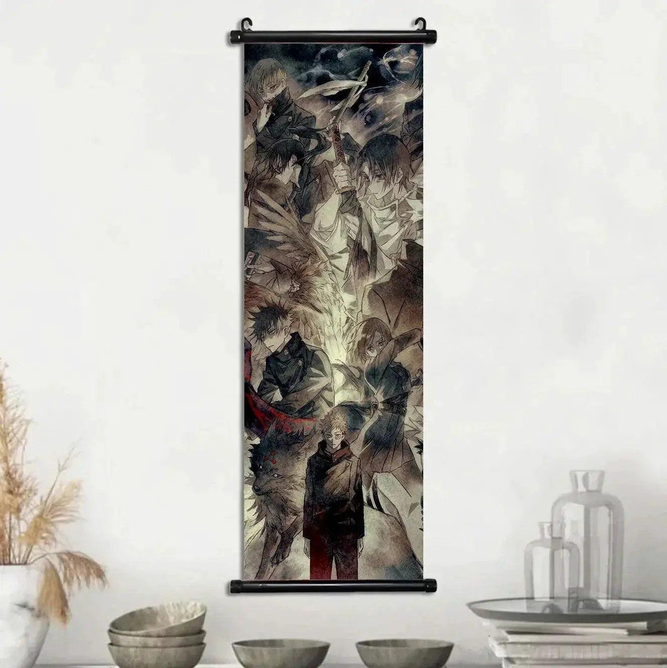  Anime Jujutsu Kaisen, Room Home Decoration Mural Hanging Scroll Print Canvas Poster Decor -  ToylandEU™