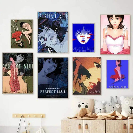 Vibrant Perfect Blue Anime Poster Wall Art for Living Room - ToylandEU