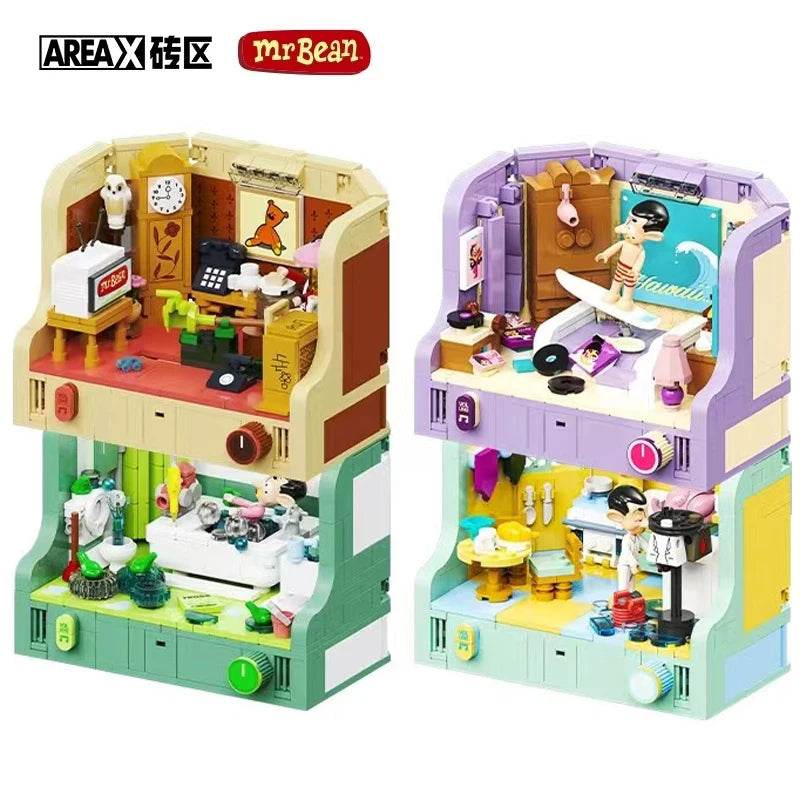 Anime Mr.Bean House Scene Series Building Block Toy Gift - ToylandEU