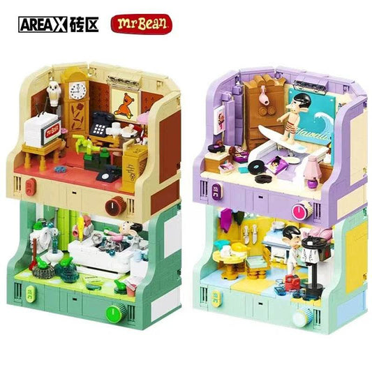 Anime Mr.Bean House Scene Series Building Block Toy Gift - ToylandEU
