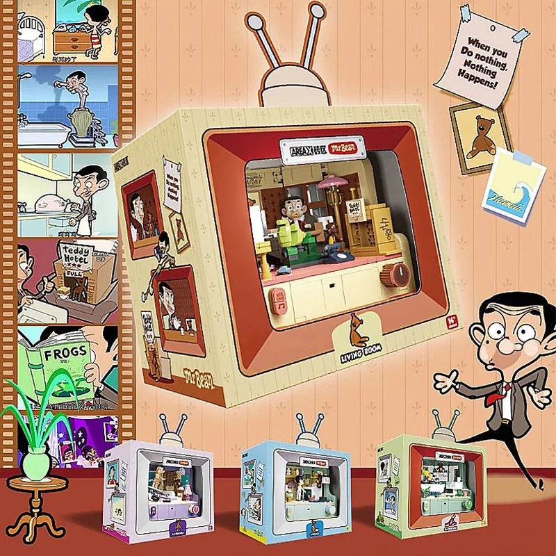 Anime Mr.Bean House Scene Series Building Block Toy Gift - ToylandEU