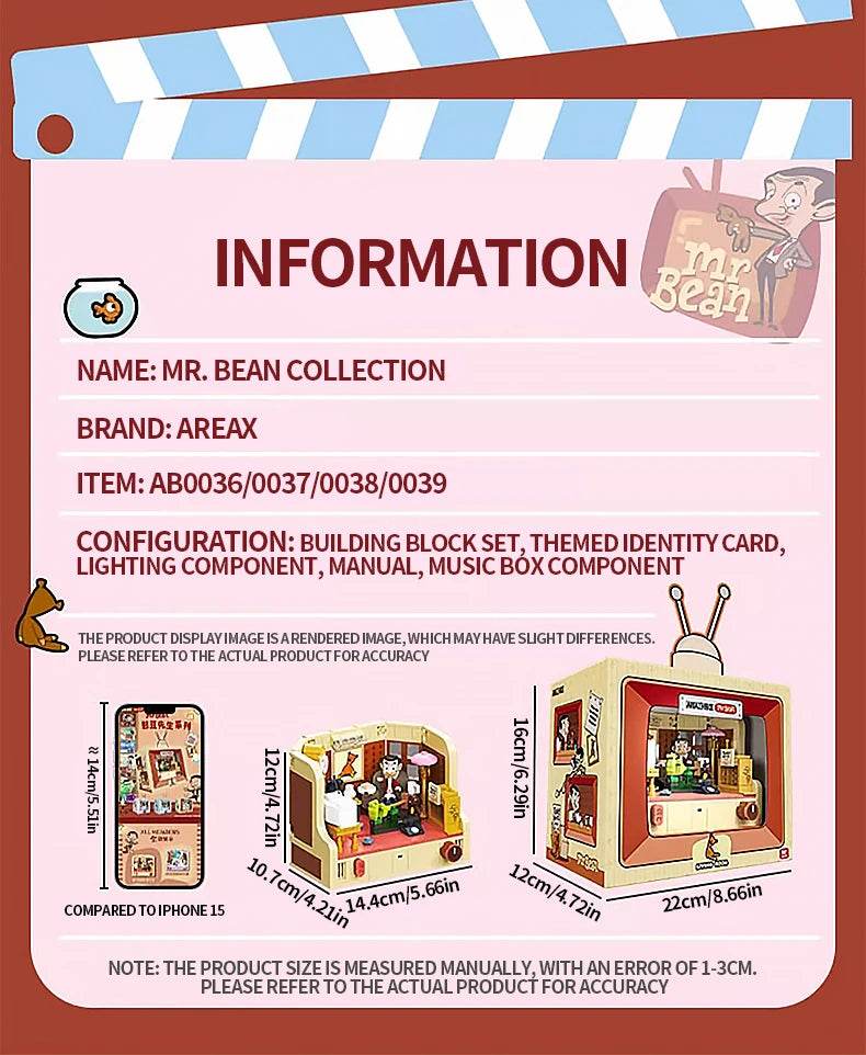 Anime Mr.Bean House Scene Series Building Block Toy Gift - ToylandEU