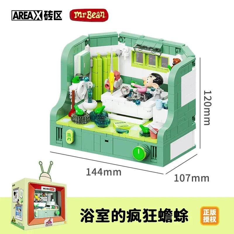 Anime Mr.Bean House Scene Series Building Block Toy Gift - ToylandEU