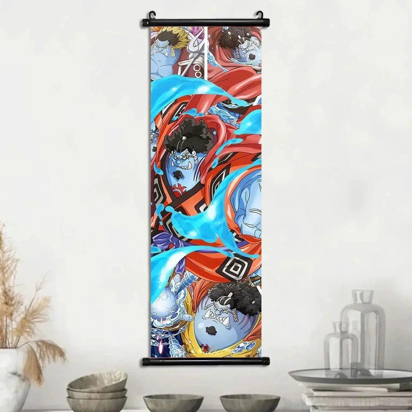  Anime ONE PIECE Poster Scrolls Wall Art, Sanji Roronoa Zoro Luffy Nami Canvas Prints Kids Room Decoration Hanging Scrolls -  ToylandEU™