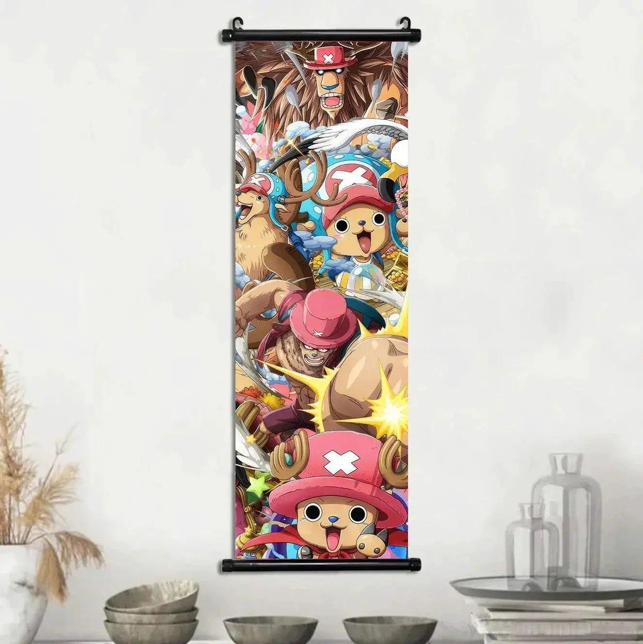  Anime ONE PIECE Poster Scrolls Wall Art, Sanji Roronoa Zoro Luffy Nami Canvas Prints Kids Room Decoration Hanging Scrolls -  ToylandEU™