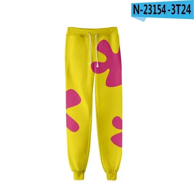 Anime Patrick Star 3D Joggers Sweatpants For Everyday Comfort - ToylandEU