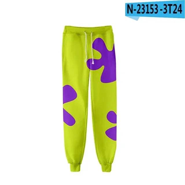 Anime Patrick Star 3D Joggers Sweatpants For Everyday Comfort - ToylandEU