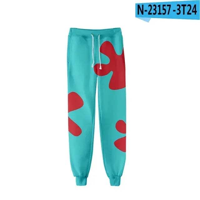 Anime Patrick Star 3D Joggers Sweatpants For Everyday Comfort - ToylandEU