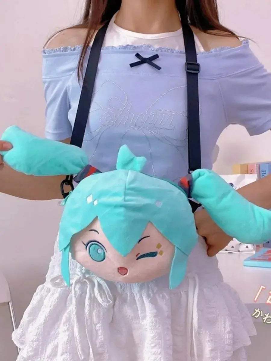 Anime Plush Backpack Hatsune Kawaii Shoulder Bag For Kids - ToylandEU