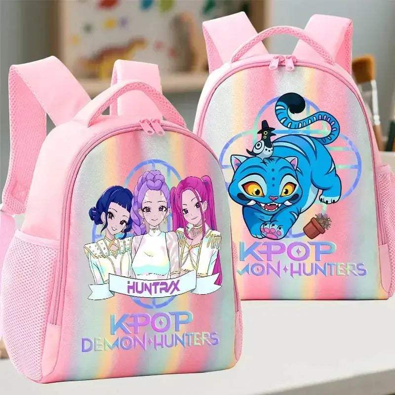 Anime Rainbow Backpack With Demon Hunters Design For Students - ToylandEU