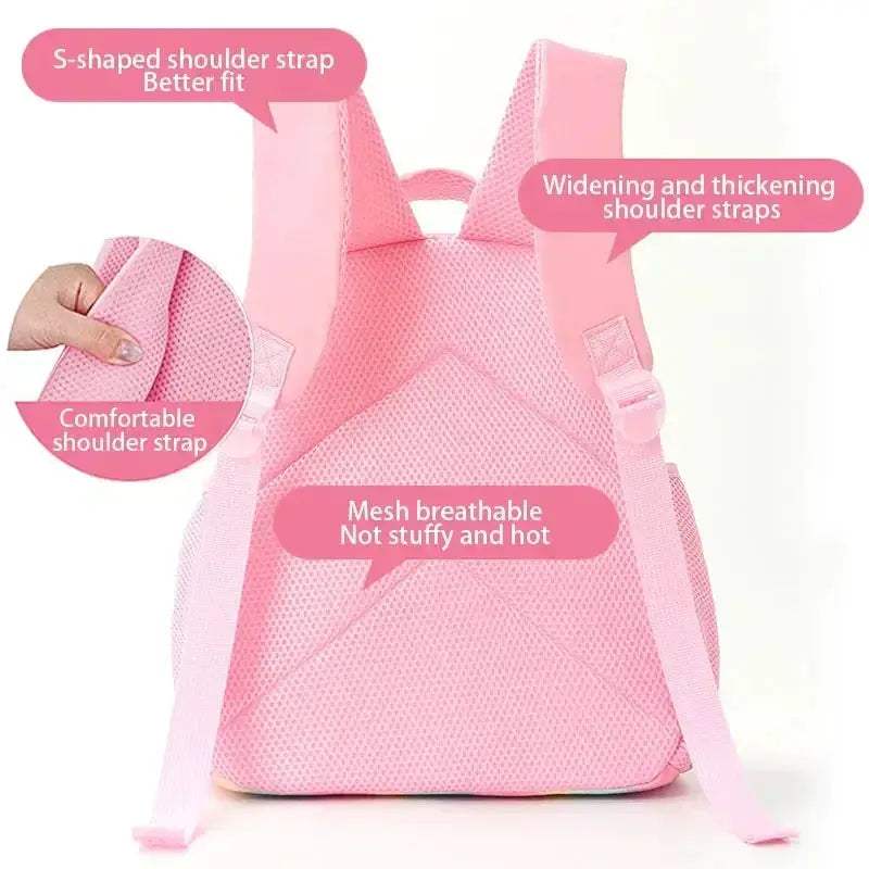 Anime Rainbow Backpack With Demon Hunters Design For Students - ToylandEU