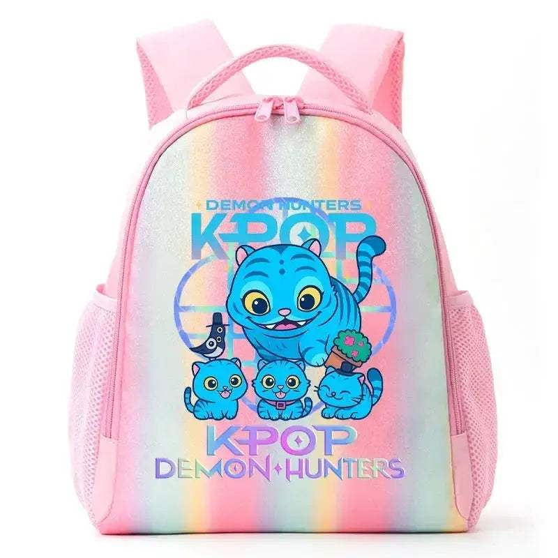 Anime Rainbow Backpack With Demon Hunters Design For Students - ToylandEU