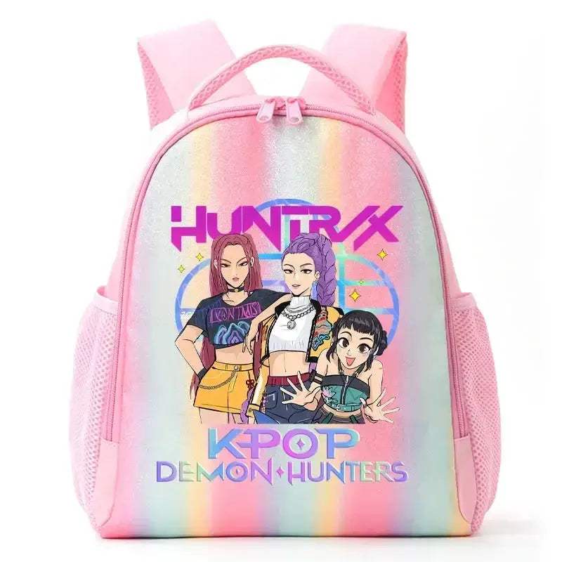 Anime Rainbow Backpack With Demon Hunters Design For Students - ToylandEU