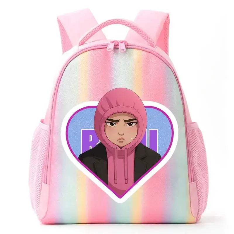 Anime Rainbow Backpack With Demon Hunters Design For Students - ToylandEU