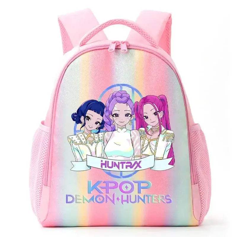 Anime Rainbow Backpack With Demon Hunters Design For Students - ToylandEU