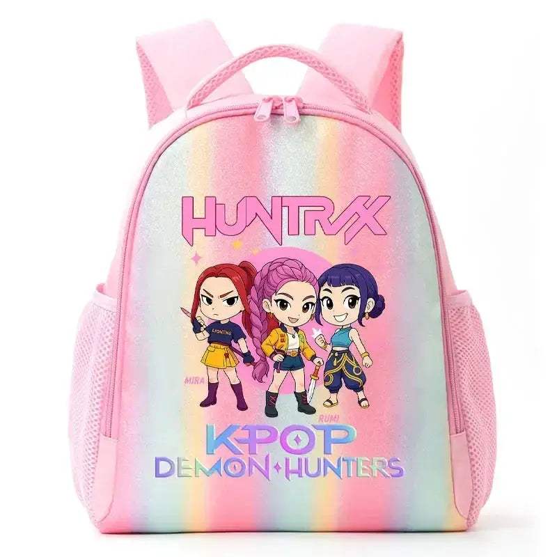 Anime Rainbow Backpack With Demon Hunters Design For Students - ToylandEU