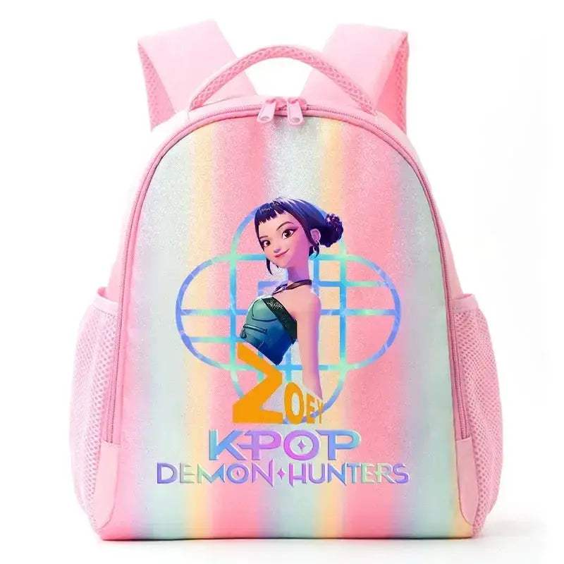 Anime Rainbow Backpack With Demon Hunters Design For Students - ToylandEU