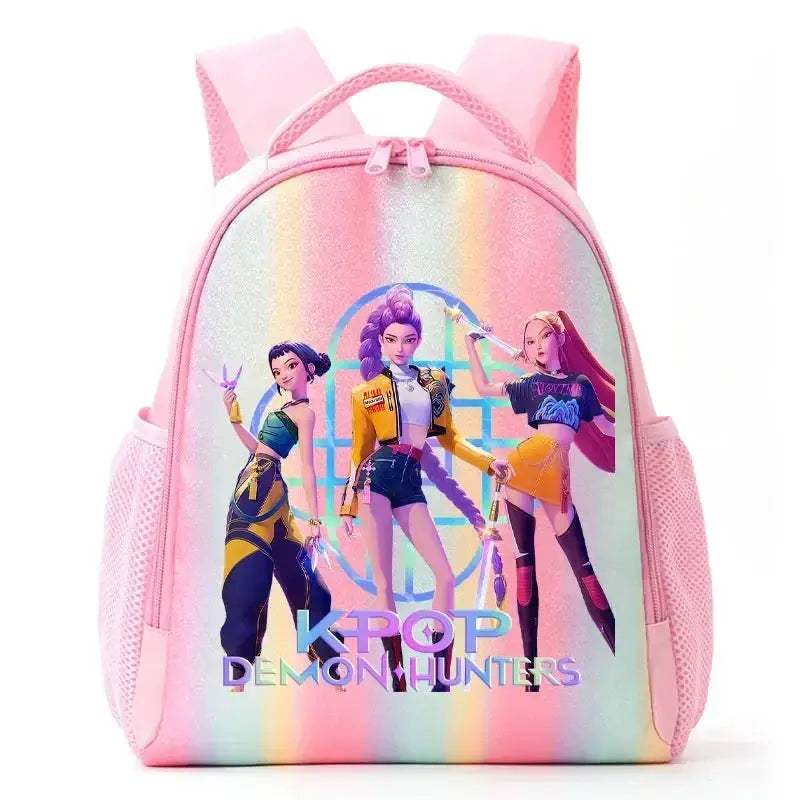 Anime Rainbow Backpack With Demon Hunters Design For Students - ToylandEU