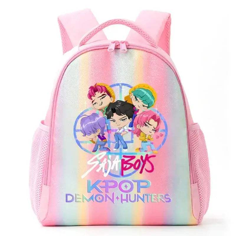 Anime Rainbow Backpack With Demon Hunters Design For Students - ToylandEU