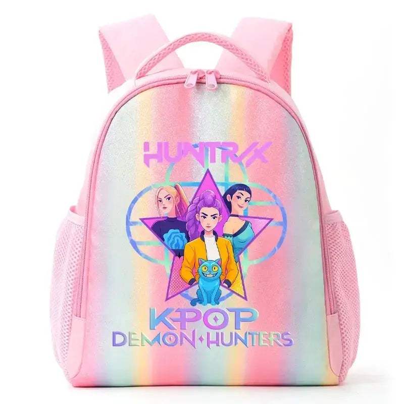 Anime Rainbow Backpack With Demon Hunters Design For Students - ToylandEU